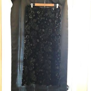 rena rowan rayin & silk cut away skirt